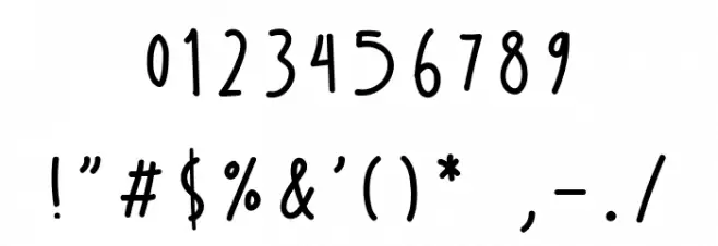 Wildy Sans Font OTHER CHARS