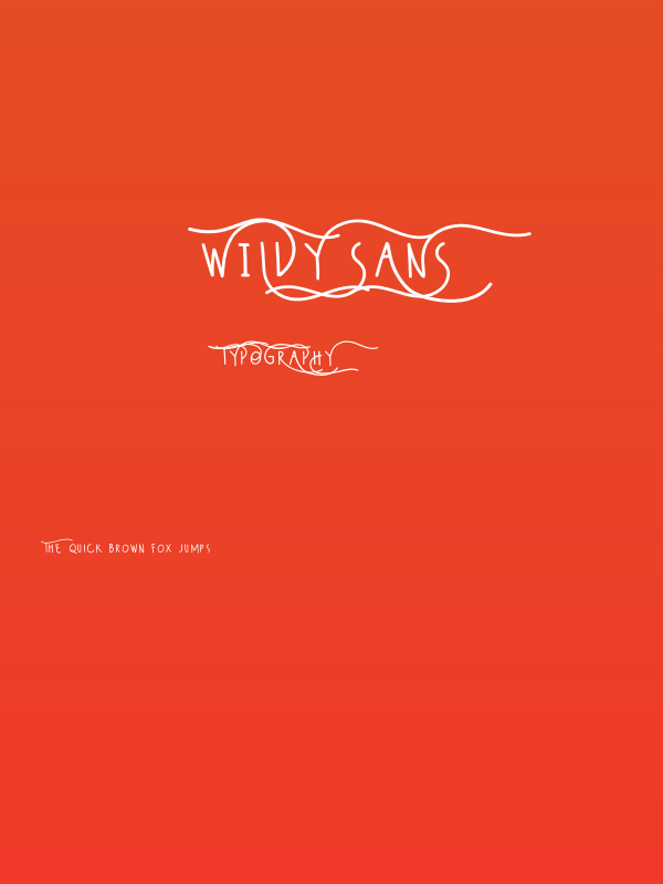 Wildy Sans Poster