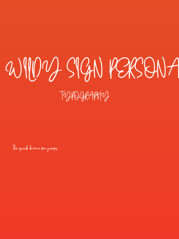 Wildy Sign Personal Use Poster