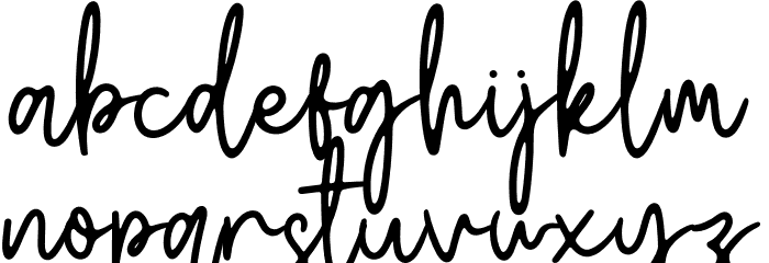 Wildy Sign Personal Use Font LOWERCASE