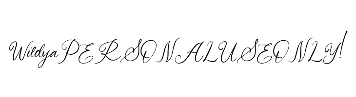 Wildya PERSONAL USE ONLY!  Скачать бесплатные шрифты