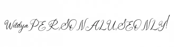 Wildya PERSONAL USE ONLY!  Free Fonts Download