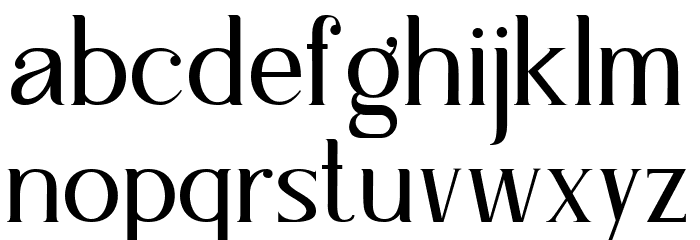 Wile Font LOWERCASE