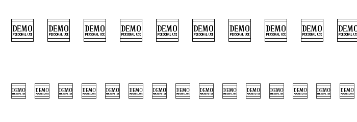 WilgatyPenDEMO Font OTHER CHARS