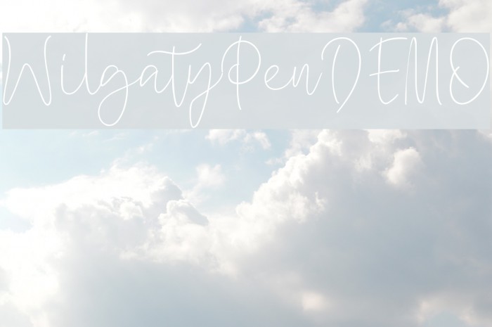 WilgatyPenDEMO Font examples