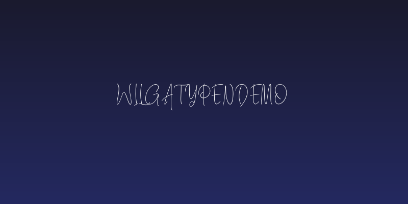 WilgatyPenDEMO Social Header