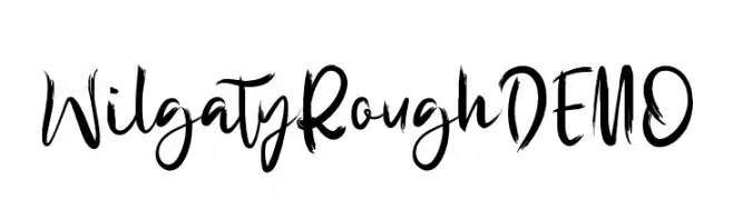 WilgatyRoughDEMO  Descarca Fonturi Gratis