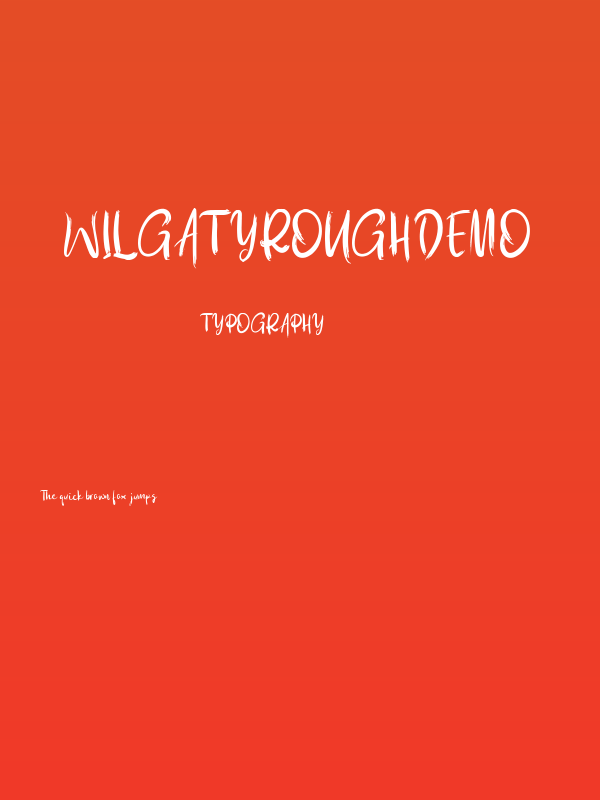 WilgatyRoughDEMO Poster