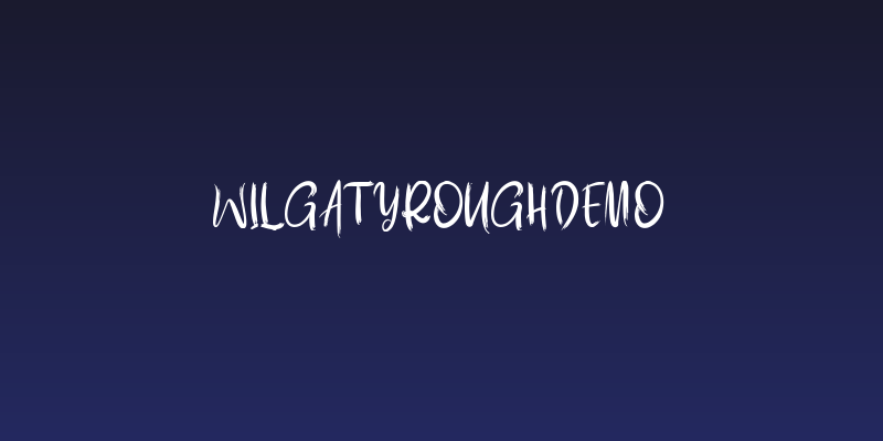 WilgatyRoughDEMO Social Header