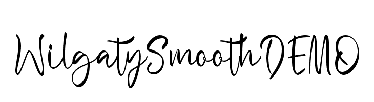 WilgatySmoothDEMO  Скачать бесплатные шрифты