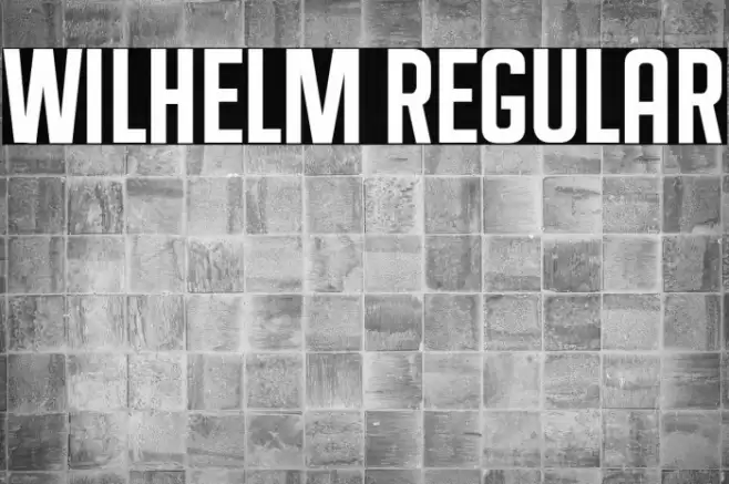 Wilhelm Regular Font examples