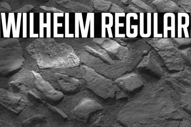 Wilhelm Regular Font examples