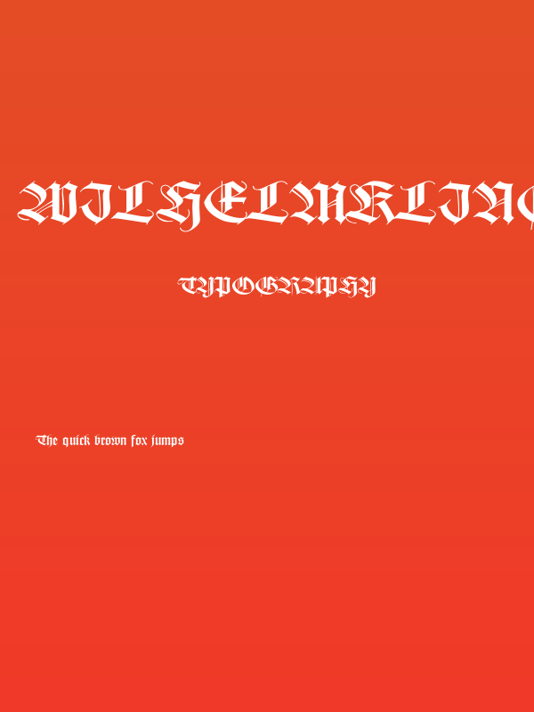 WilhelmKlingsporGotisch Wd Poster