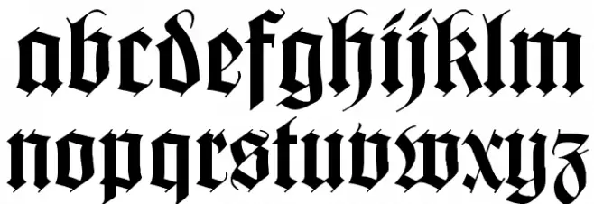 WilhelmKlingsporGotisch Wd Polices MINUSCULES