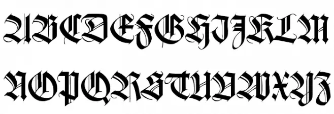 WilhelmKlingsporGotisch Schriftart Groß