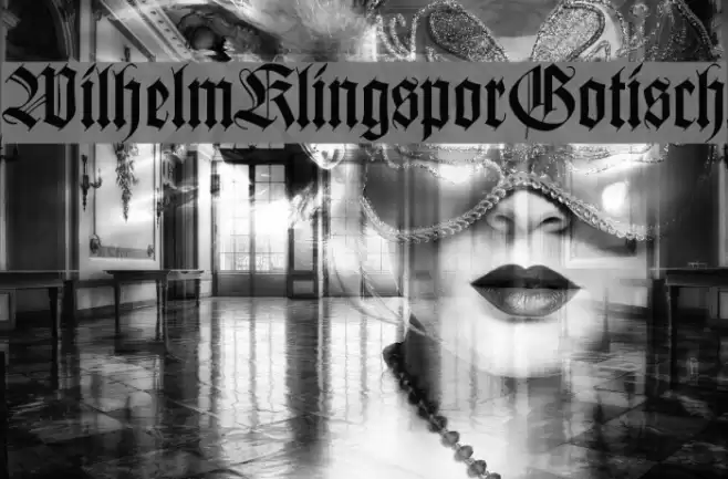 WilhelmKlingsporGotisch Font examples