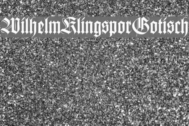 WilhelmKlingsporGotisch Font examples