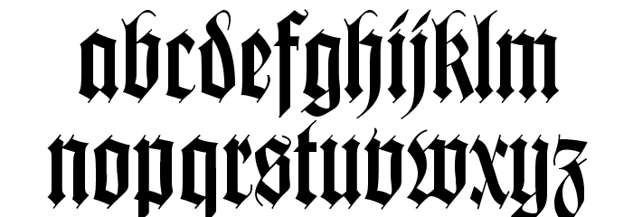 WilhelmKlingsporGotisch Font LOWERCASE