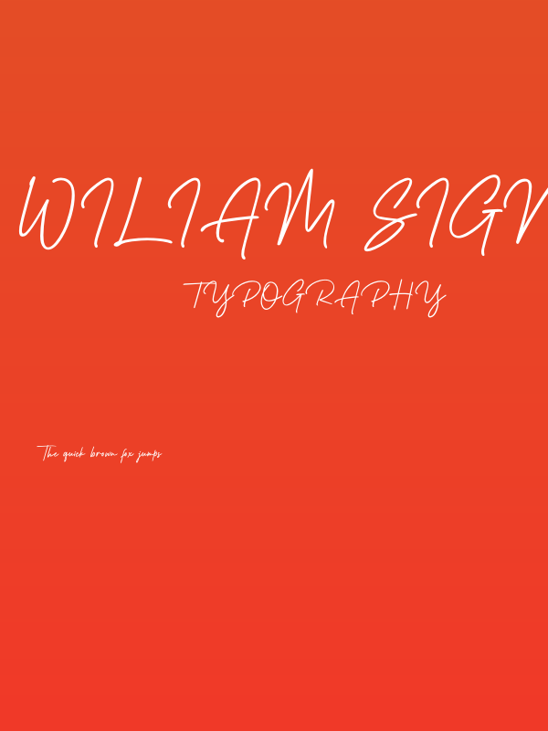 Wiliam Signature Poster