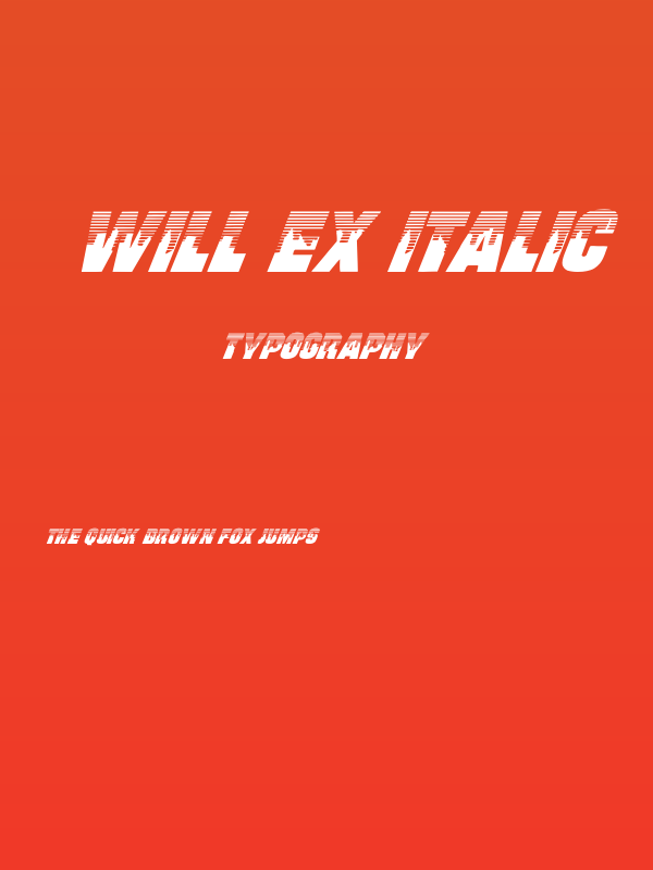 Will Ex Italic Poster