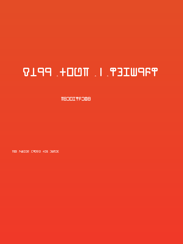 Will Font 1 Regular Poster