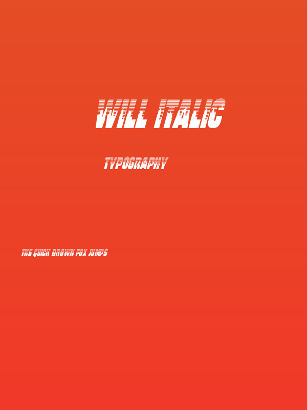 Will Italic Poster