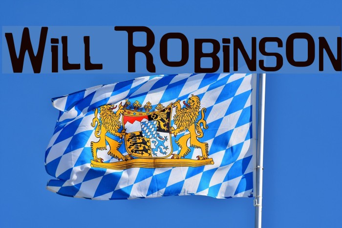 Will Robinson Font examples