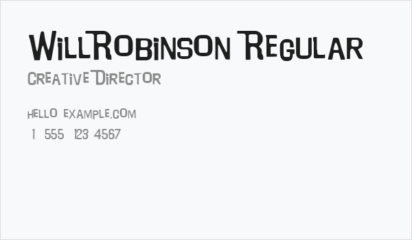 WillRobinson Regular Business Card