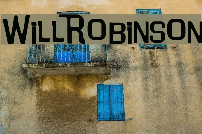 WillRobinson Font examples