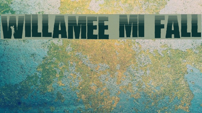 Willamette Mist Fall Font examples
