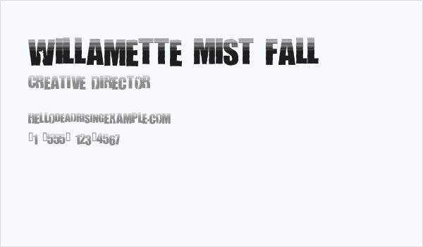 Willamette Mist Fall Business Card