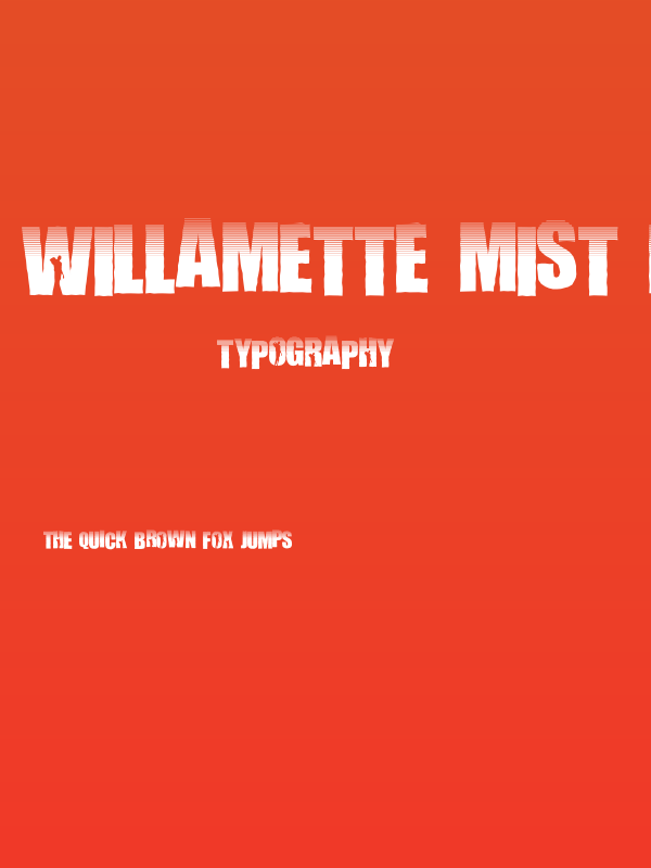 Willamette Mist Fall Poster