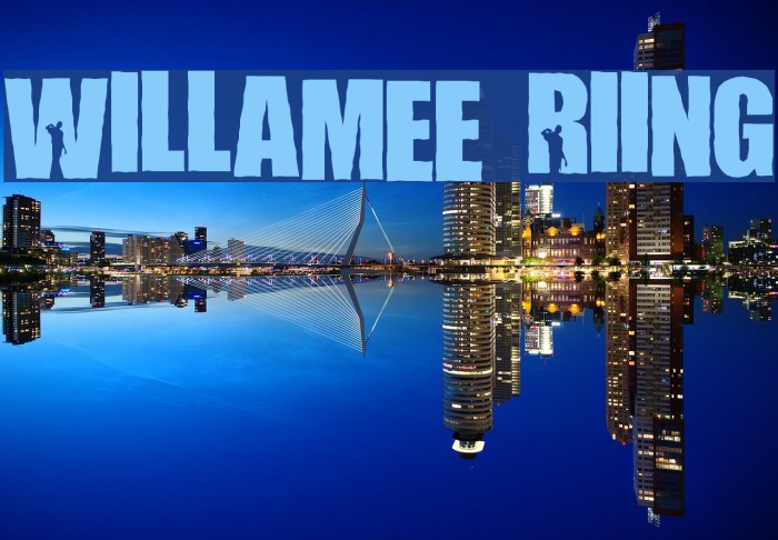 Willamette Rising Font examples