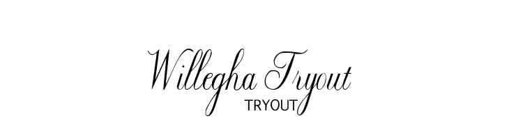Willegha Tryout Font