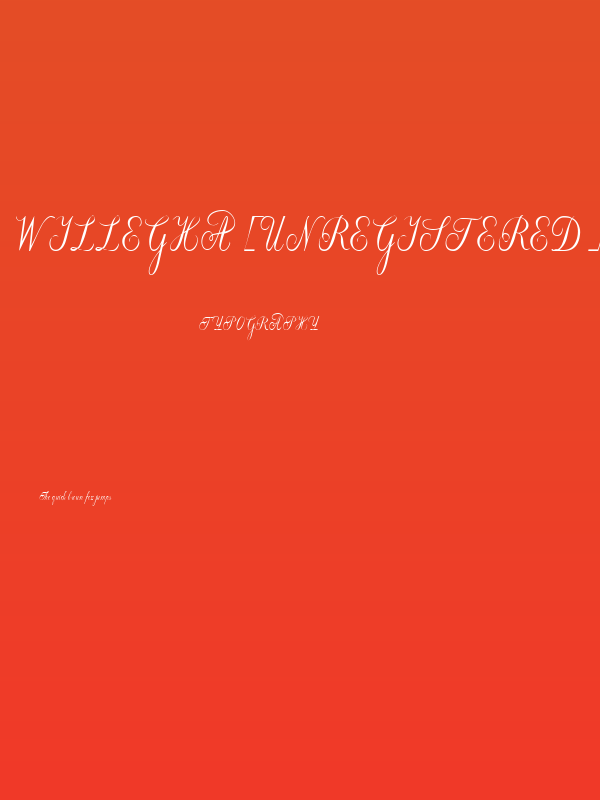 Willegha [Unregistered] Poster