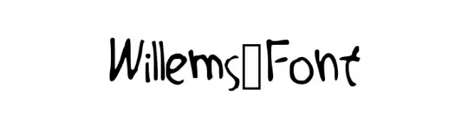 Willems_Font  नि: शुल्क फ़ॉन्ट्स डाउनलोड