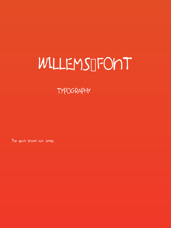 Willems_Font Poster