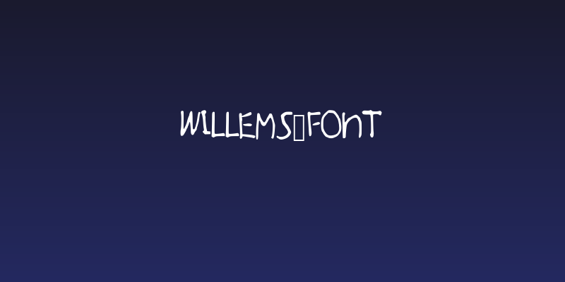 Willems_Font Social Header