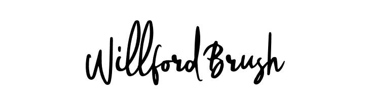 WillfordBrush  नि: शुल्क फ़ॉन्ट्स डाउनलोड