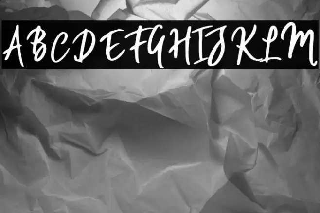 WillfordBrush Font examples