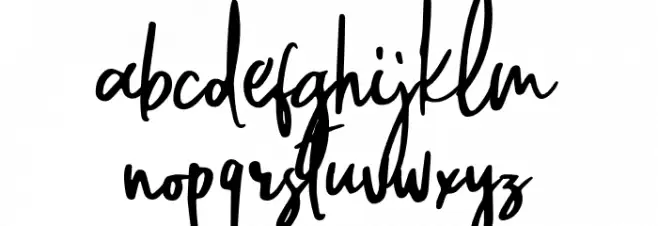 WillfordBrush Font LOWERCASE
