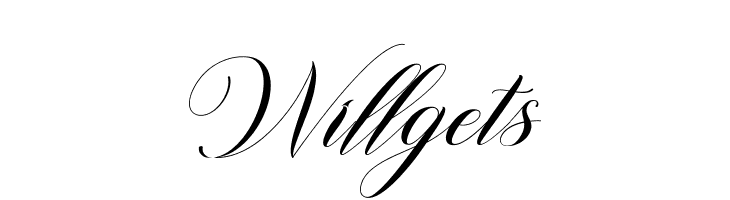 Willgets  Frei Schriftart Herunterladen