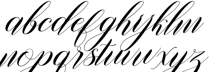 Willgets Font LOWERCASE