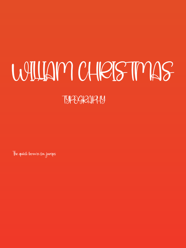 William Christmas Poster