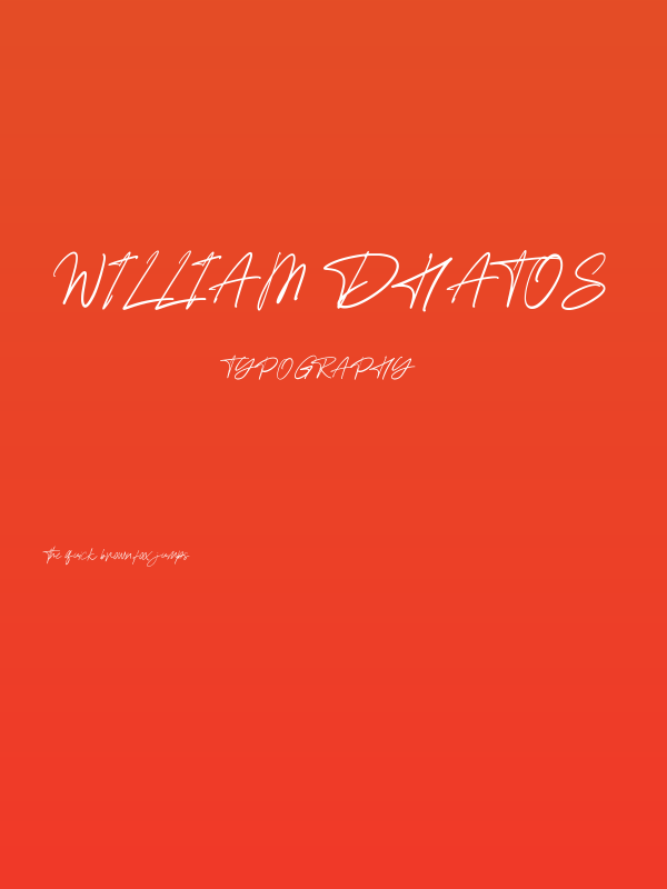 William Dhatos Poster