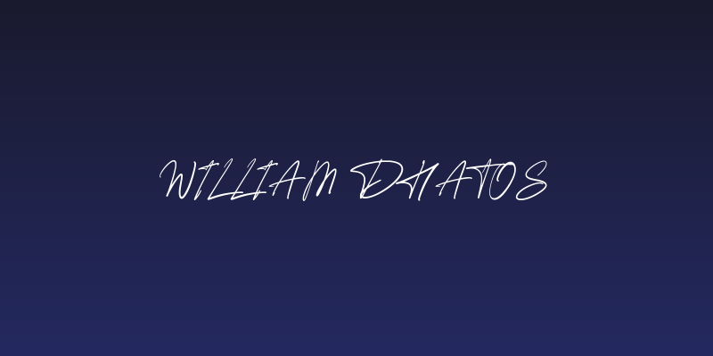 William Dhatos Social Header