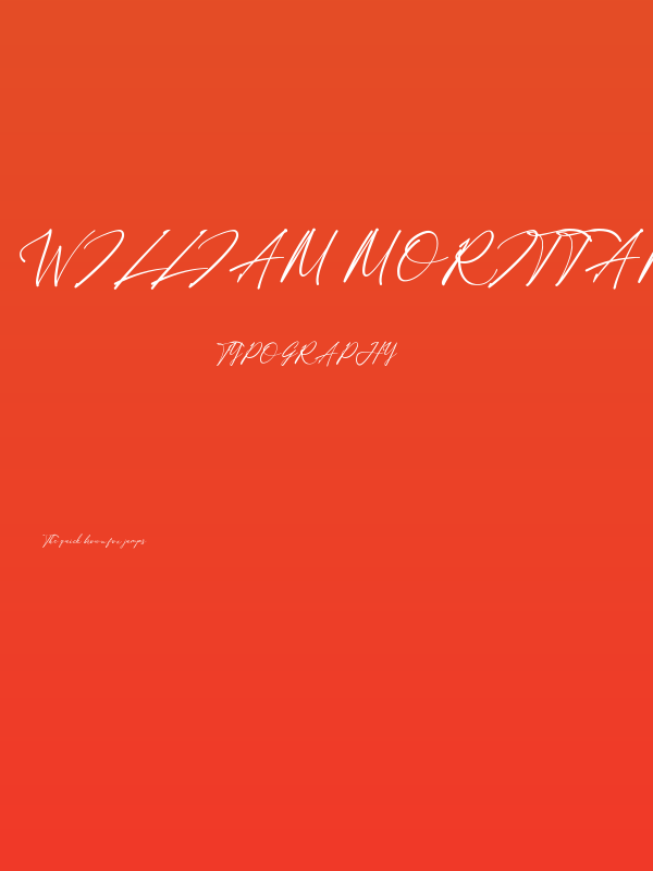 William Morittan Poster