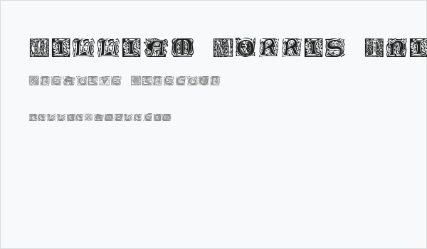 William Morris Initials Business Card