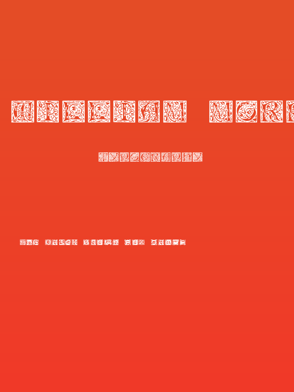 William Morris Initials Poster