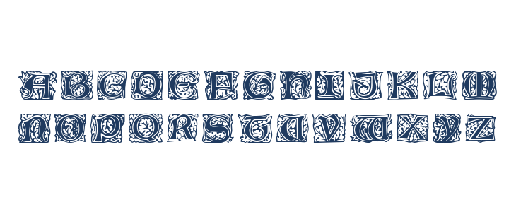 William Morris Initials Lowercase